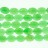 Faceted Flat Oval Dyed Jade Apple Green 15x20mm 16"