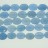 Faceted Flat Oval Dyed Jade Light Blue 15x20mm 16"
