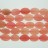 Faceted Flat Oval Red Jade 18x25mm 16"