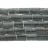 Flat Tube Black Pyrite 16x25mm 16"