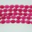 Faceted Flat Oval Dyed Jade Fuchsia 12x16mm 16"