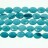 Faceted Oval Turquoise Quartz 12x16mm 16"