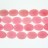 Faceted Flat Oval Dyed Jade Pink 16x22mm 16"