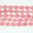 Faceted Flat Oval Dyed Jade Pink 13x18mm 16"