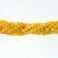 Faceted Round Bead Yellow Fire Agate 8mm 16"