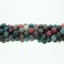 Faceted Round Bead Multicolor Fire Agate 10mm 16"