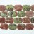 Faceted Flat Rectangle Spicy Jasper 30x40mm 16"