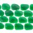 Faceted Flar Slab Dyed Jade Emerald 30x40mm 16"