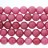 Faceted Round Bead Dyed Jade (Red) 16mm 16"