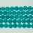 Faceted Flat Coin Dyed Jade Light Teal 10mm 16"