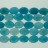 Faceted Flat Oval Dyed Jade Light Teal 12x16mm 16"
