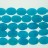 Faceted Flat Oval Dyed Jade Turquoise 16x22mm 16"