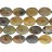Faceted Flat Oval Autumn Agate 18x25mm 16"