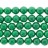 Faceted Round Bead Dyed Jade Emerald 16mm 16"