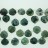 Faceted Flat Teardrop Top Drilled Moss Agate 13x13mm 8"