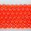Round Bead Dyed Jade Neon Orange 12mm 16"
