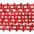 Cross Stabilized Red Turquoise 10x14mm 16"