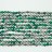 Faceted Round Bead Two-Tone Green Agate & Silver 4mm 16" 