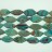 Faceted Flat Slab Colorful Agate 23x45mm 16"