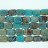 Flat Rectangle Colorful Agate 12x16mm 16"