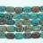 Faceted Rectangle Colorful Agate 13x18mm 16''