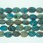 Faceted Oval Colorful Agate 12x16mm 16''