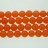 Round Bead Dyed Jade Orange 12mm 16"