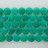 Faceted Flat Coin Dyed Jade Emerald 16mm 16''