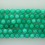 Faceted Round Bead  Dyed Jade Green 14mm 16"