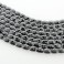 Faceted Pillow Black Spinel 10x14mm 16"