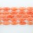 Faceted Flat Teardrop Center Drilled Dyed Jade Orange 12x26mm 16"