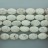 Flat Oval Stabilized White Turquoise 20x30mm 16"