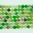 Faceted Round Bead Green Fire Agate 8mm 16"
