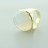 Brass Ring Faceted Oval Opalite