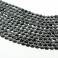 Faceted Flat Oval Black Spinel 8x10mm 16"