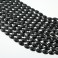 Faceted Flat Oval Black Spinel 10x14mm 16"