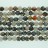 Faceted Round Bead Black Fire Agate 8mm 16"