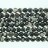 Faceted Round Bead Black & White Agate 8mm 16"