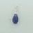 Cat Brass Pendant with Faceted Flat Teardrop Dyed Jade Sapphire & Cubic Zirconia 