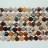 Faceted Round Bead Red Fire Agate 8mm 16"