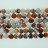 Faceted Round Bead Multi Red Fire Agate 12mm 16"