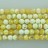 Faceted Round Bead Yellow Fire Agate 12mm 16"