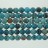 Faceted Round Bead Multi Blue Fire Agate 12mm 16"