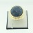 Brass Ring Faceted Round Dyed Jade Sapphire