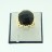 Brass Ring Faceted Round Black Agate