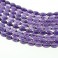 Faceted Rice Amethyst 9x13mm 16"