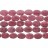 Flat Oval Dyed Fosil Red 18x25mm 16"