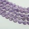 Faceted Flat Coin Amethyst 14mm 16"