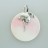 .925 Silver Pendant Coin Shell Pink