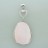.925 Silver Pendant Oval Shell with Cubic Zirconia 